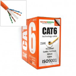 Teknogreen 305mt Cca Turuncu Cat6 Kablo